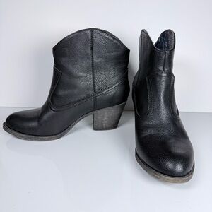 K9 Rocket Dog Black Ankle Western Cowgirl Cowboy Womens Boots Size 7 /2